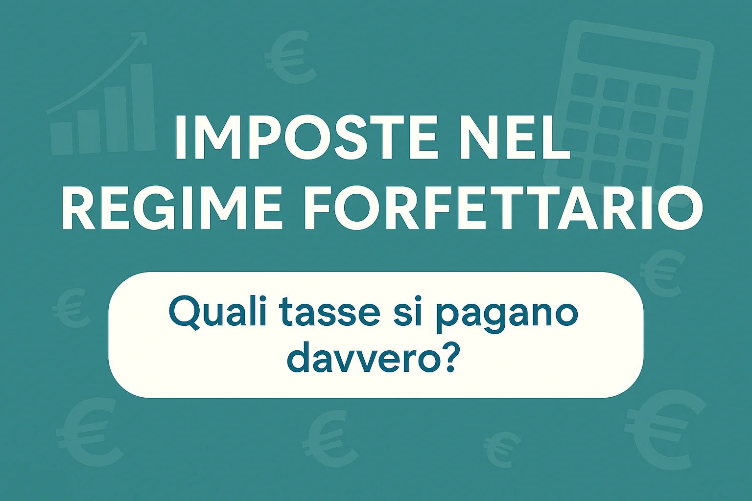Le imposte fiscali che versano nel regime forfettario professionisti e ditte individuali.
