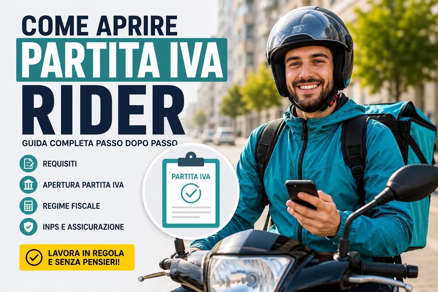 Come aprire partita Iva rider