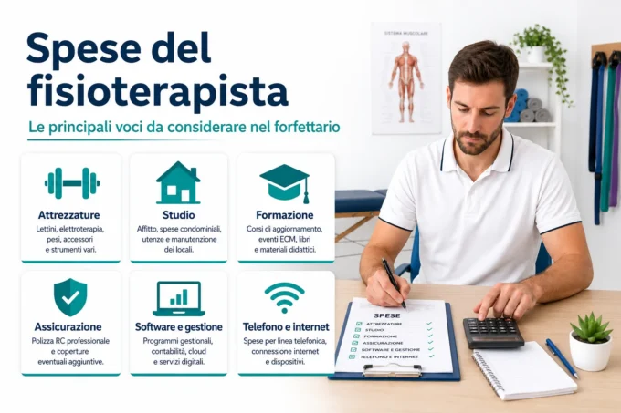 Principali spese professionali di un fisioterapista in regime forfettario